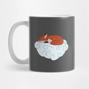 Sleeping fox on the cloud Mug